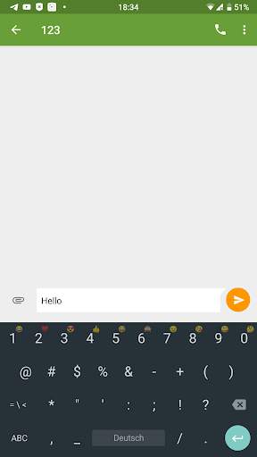 Simple Keyboard With Emojis स्क्रीनशॉट 2