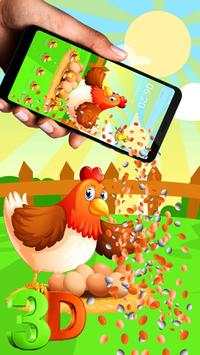 Cartoon 3D Gravity Theme 🐔🐣 screenshot 1