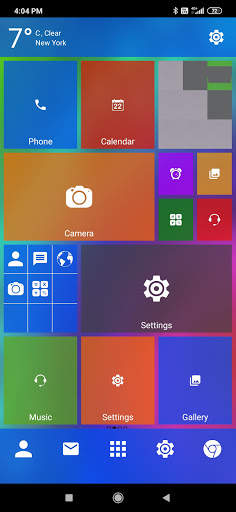 Win 10 metro launcher theme screenshot 5