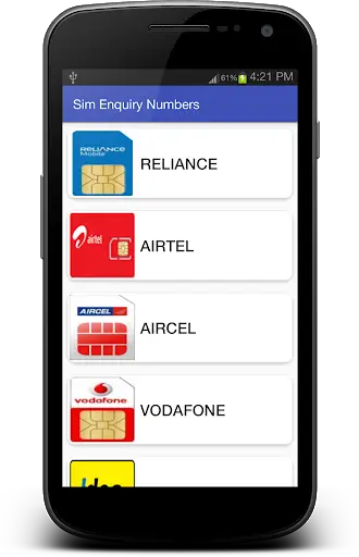 Sim Enquiry Numbers скриншот 1