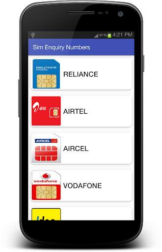 Sim Enquiry Numbers screenshot 1