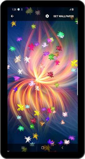Magic glow Flowers Live Wallpaper screenshot 10