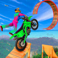 Motor Bike Stunt 3D Bike Games logo