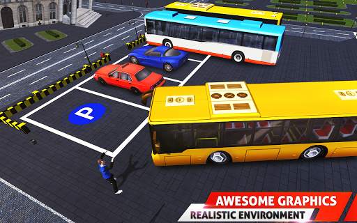 Modern Bus Drive Parking 3D Game - Free Bus Games screenshot 1