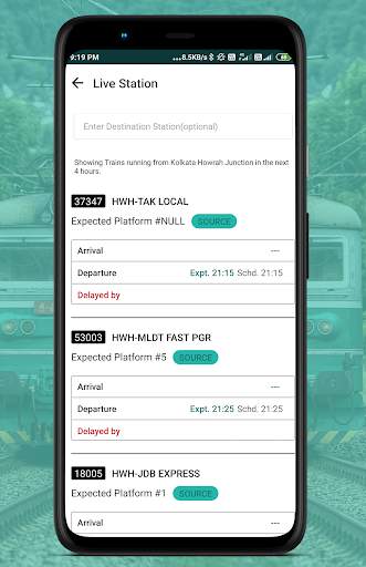 where is my Train Status checking App screenshot 1