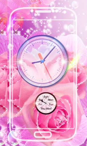 Rose Clock Live Wallpaper screenshot 4