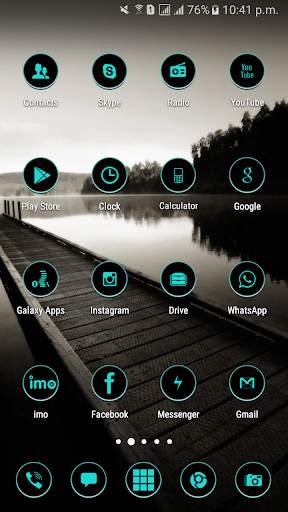 Galaxy s8 Cool Black Theme screenshot 2
