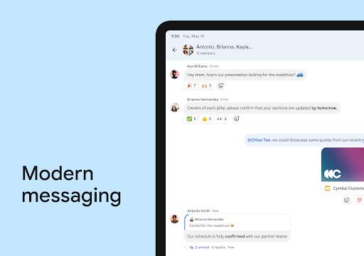 Google Chat screenshot 17