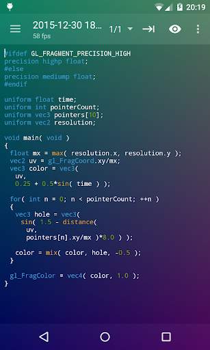 Shader Editor screenshot 1