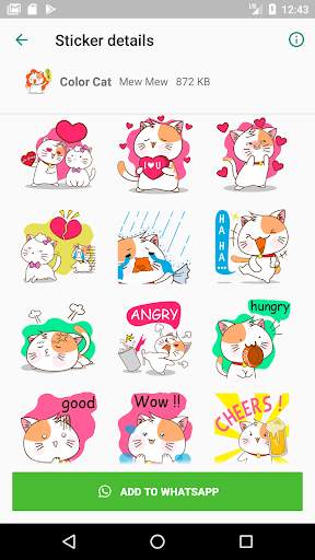 Cat Sticker screenshot 8