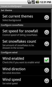 Snow Fall Live Wallpaper HD 3 تصوير الشاشة