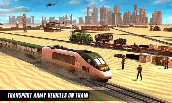 US Army Train Driving Offroad Transporter screenshot 1