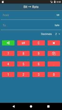 Bit to Byte Converter स्क्रीनशॉट 1