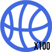 100 BasketBall-Tap Clr Balls icon