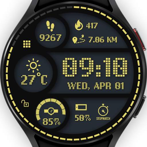 Sporty Digital Watch Face 1.11