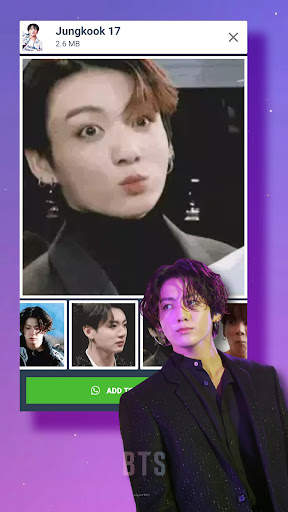 Jungkook BTS Animated Stickers screenshot 7