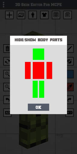 3D Skin Editor for Minecraft MCPE screenshot 7