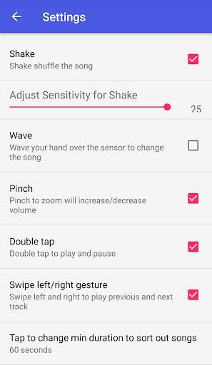Sensor & Gesture Music Player screenshot 5