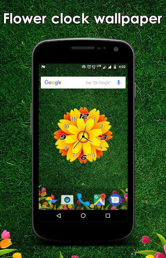 Flower clock live wallpaper screenshot 6