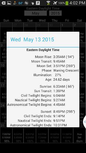 Moon Widget and Calendar screenshot 2