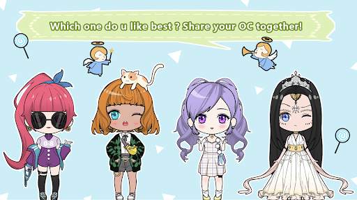 Vlinder Doll: 귀여운 인형 옷 입히기 게임 screenshot 1