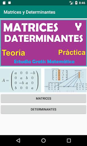 Matrices y Determinantes screenshot 1