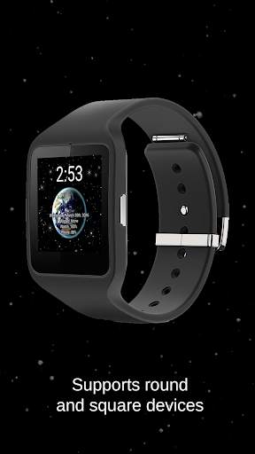 Watch Face Live Earth Wallpaper-Wear OS Smartwatch screenshot 3