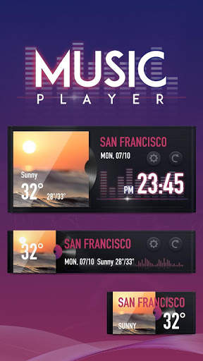 Music Player GO Weather Widget Theme screenshot 1