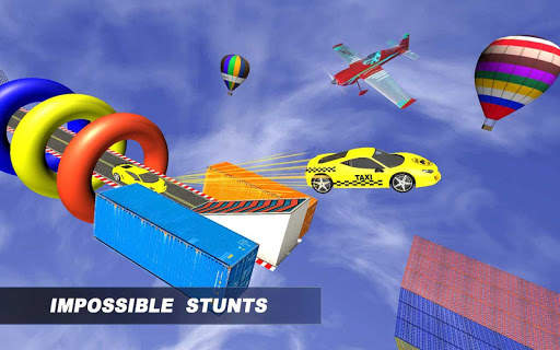 Taxi Stunt Master 3D: Car GT Drive Mega Ramp Game screenshot 1