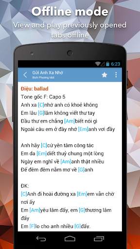 Hop Am Chuan - Guitar Tabs and screenshot 2