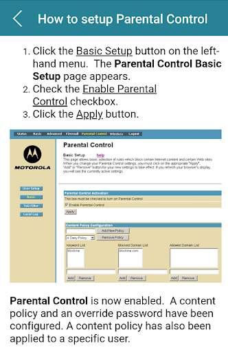 Motorola Modem Router Guide screenshot 3