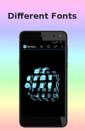My Name Cube Live Wallpaper,Text Wallpaper Maker screenshot 2