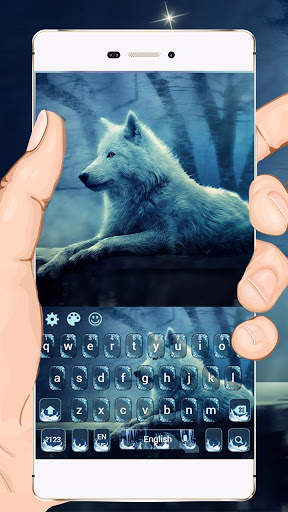 Night Wolf Keyboard Theme स्क्रीनशॉट 4