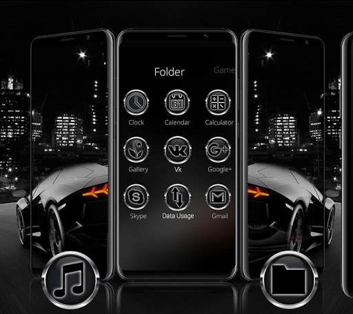 Black Luxury Sports Car Theme🚗 screenshot 3