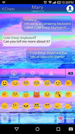Fantasy Sea Theme – Emoji Keyboard 🌊 screenshot 3