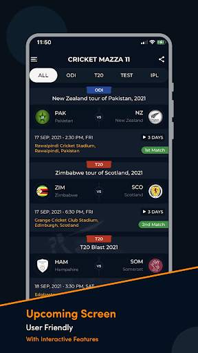 Cricket Mazza 11 Live Line screenshot 6