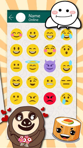 Jolly Sloth Life Emoji स्टिकर्स स्क्रीनशॉट 4