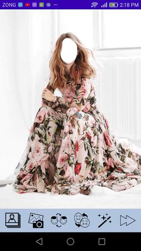 Girls Eastern Frock Photo Edit 2 تصوير الشاشة