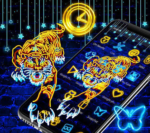 Neon Lion Launcher Theme🦁 screenshot 4