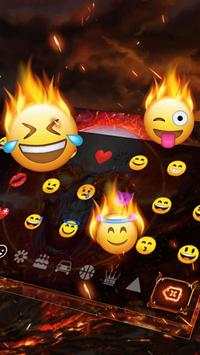 Devil Flaming Skull Keyboard Theme screenshot 3