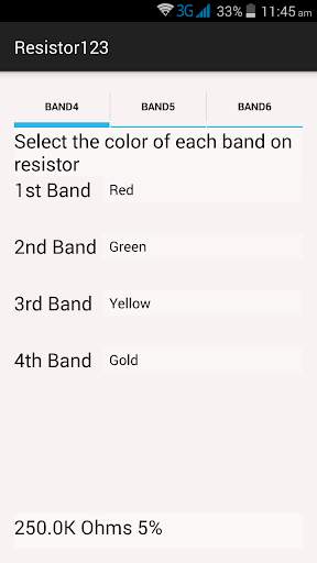 Resistor Color Coding screenshot 1