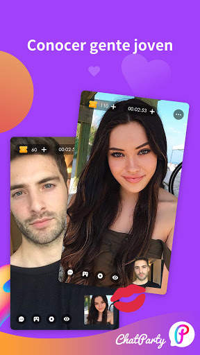 Chatparty-  Video chat en vivo y conocer amigos screenshot 3