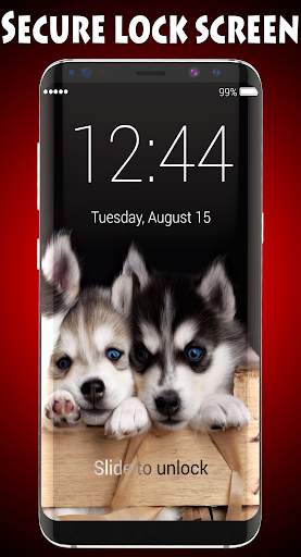 Husky Lock Screen screenshot 1