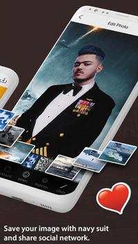 Navy Photo Suit Editor 5 تصوير الشاشة