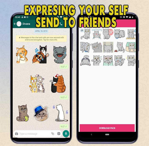 Cute Cat Sticker 2020 WAStickerApps for WhatsApp screenshot 5