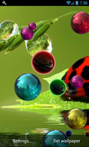 Bubble Live Wallpaper Free screenshot 5