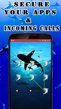 Fingerprint app lock and call lock theme SHARK screenshot 1