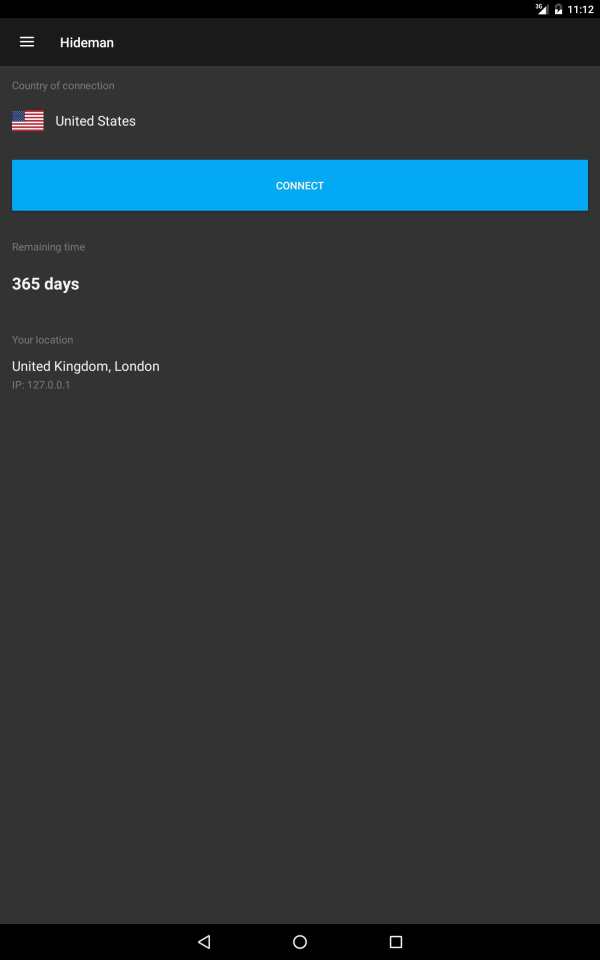 Hideman VPN screenshot 4