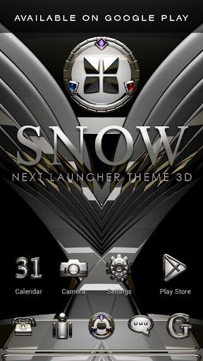 Smart Launcher theme SNOW screenshot 8
