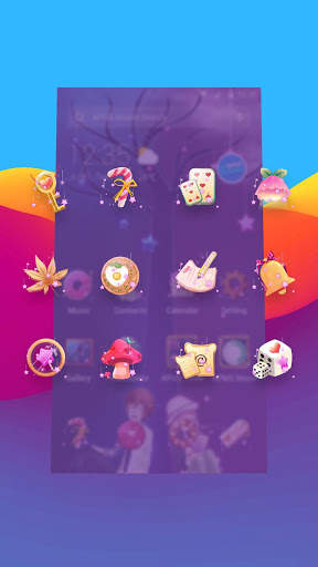 Cartoon love heart APUS launcher free theme 3 تصوير الشاشة
